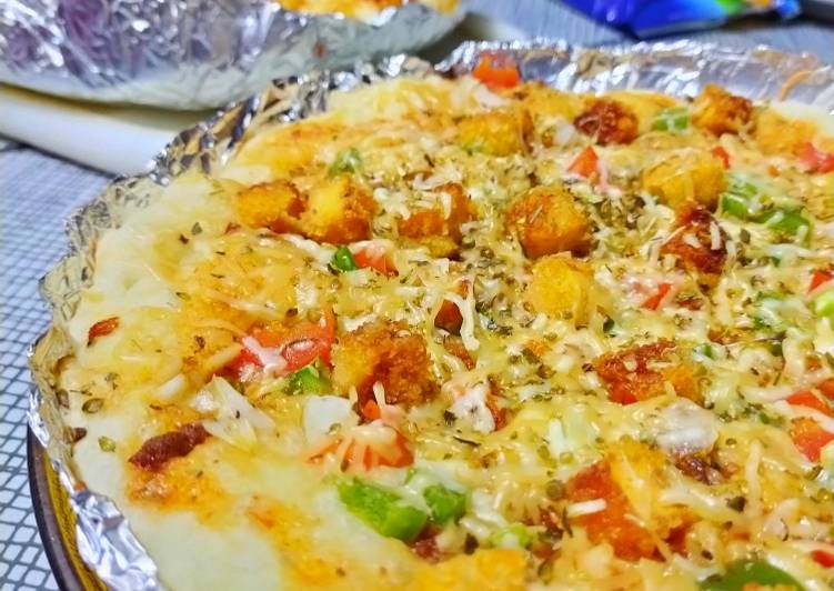 Resep Pizza teflon no ulen 🍕🍕🍕 | Bahan Membuat Pizza teflon no ulen 🍕🍕🍕 Yang Enak dan Simpel