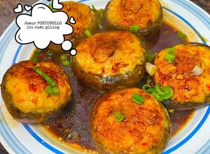 Foto resep Jamur portobello isi cumi giling