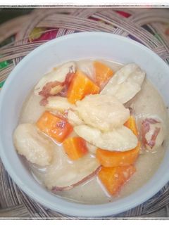 Foto resep Kolak Biji Durian Ubi Pisang