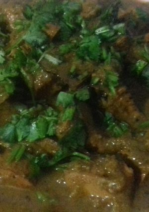 A picture of Kathal do pyaza.