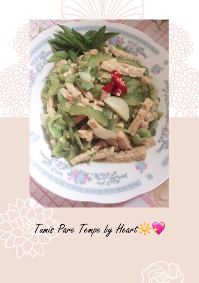 Foto resep Tumis Pare Tempe by Heart🥰💖#5resepterbaruku