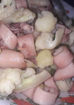 Foto resep Cumi cumi kembang kol