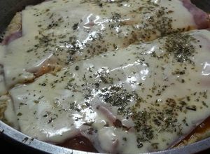 Una foto de Pizza rápida con rapiditas Bimbo