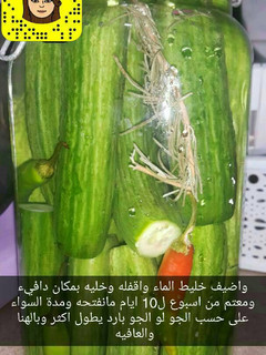 صورة لوصفة مخلل خيار