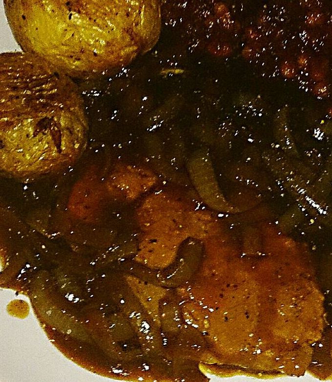 A picture of Tex's Pork Steak in Onion Gravy 🐷🍲.