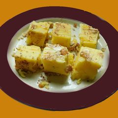 A picture of Pineapple HALWA.