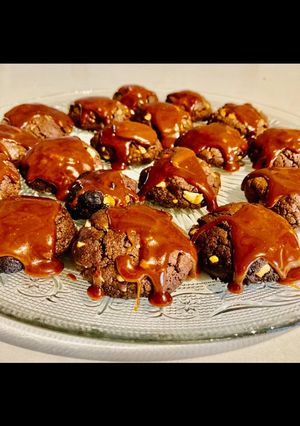 Une photo de Cookies chocolat caramel beurre salé