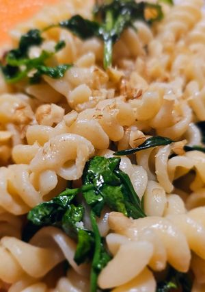 Una foto de Fideos con Berro