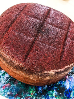 A picture of Red velvet cake.
