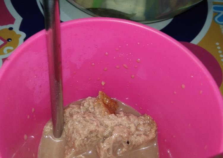 Resep Populer Bubur roti susu milo Paling Enak