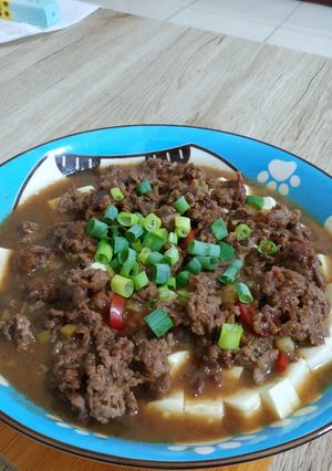 肉末蒸豆腐 的食譜成品照片