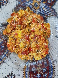 عکسی از دستور املت کنجدی