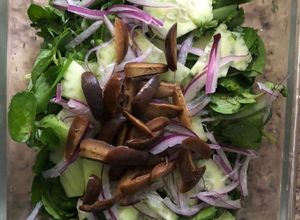 Una foto de Mix ensalada (rúcula, pepino)