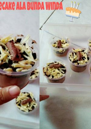 Foto resep Cheese mix banana cake Cup lumer