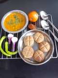 Rajshthani BAATI with Dal