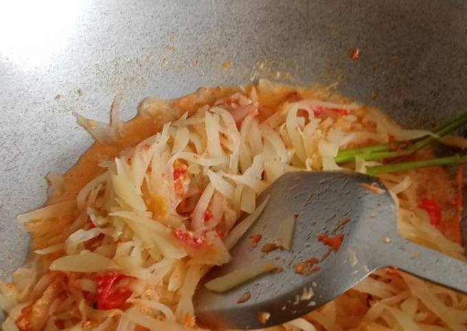 Cara Gampang Membuat Sayur santan pepaya yang Enak Banget