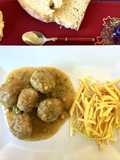 Albóndigas en salsa de cebolla