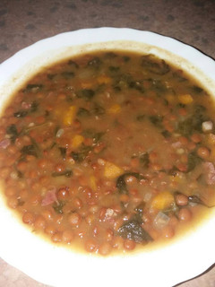 Una foto de Lentejas con verduras
