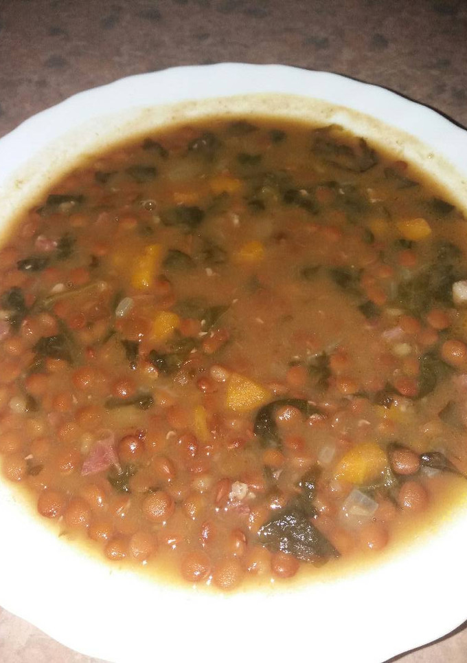 Una foto de Lentejas con verduras