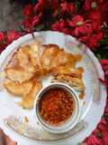 Gyoza Potstickers (dengan lapisan crispy di bawah)