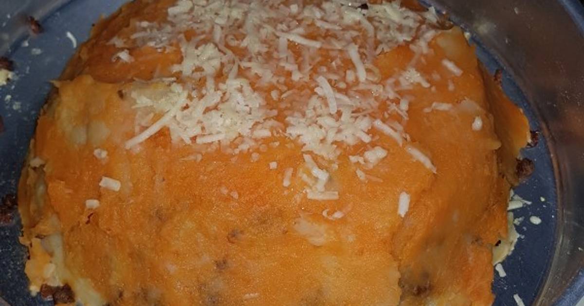 Pastel de carne con papa🥔 y zapallo 🤤 Receta de Agustina Pereira Nuñez