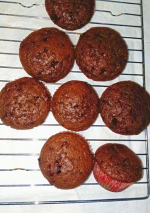 A picture of Dark chocolate muffin.