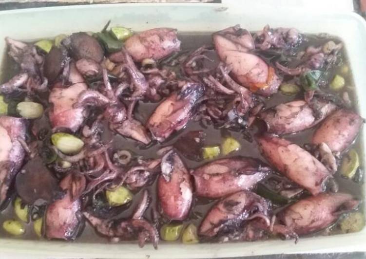 Bumbu meracik Cumi Hitam yang Bikin Ngiler