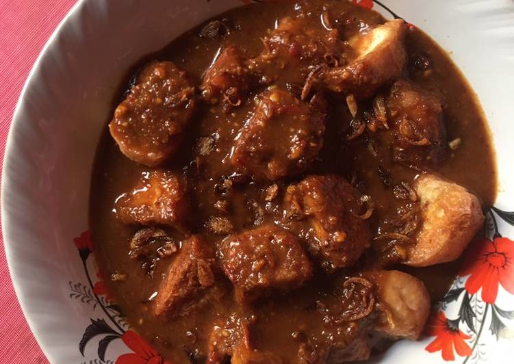 Resep: Sate Tahu / Tahu Kacang sederhana dan enak