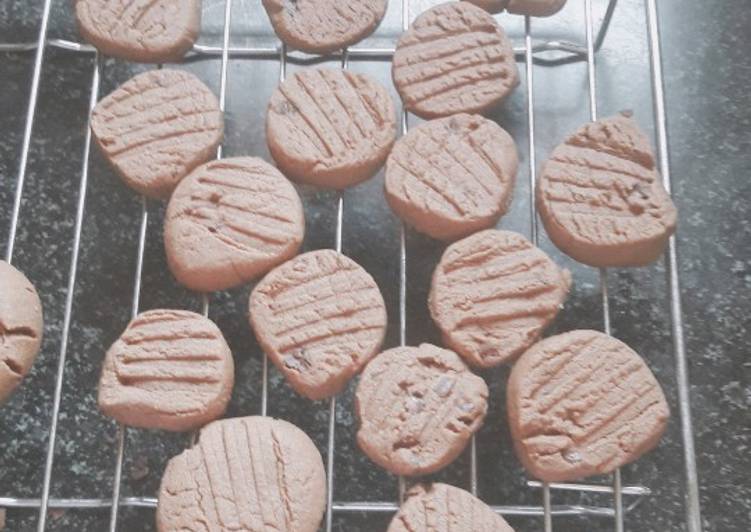 Recipe of Whole wheat choco chip cookies