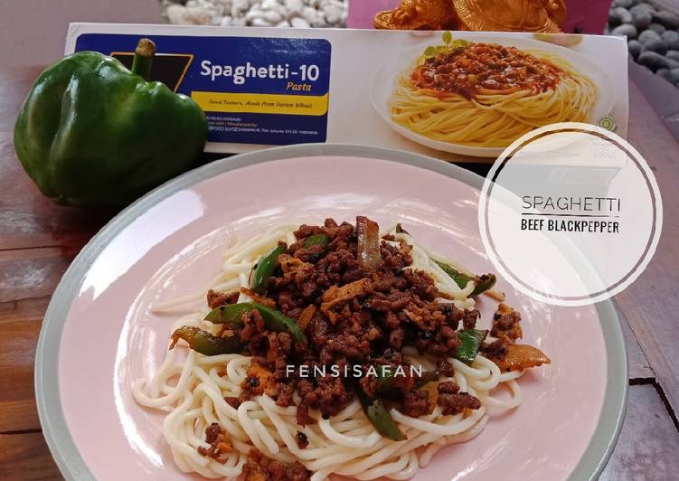 Spaghetti Beef Blackpepper