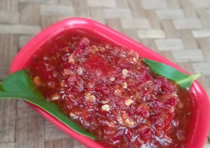 Resep Sambal Mentah Wong Solo Oleh 🌷yulie Yuda Gunawan🌷 Cookpad