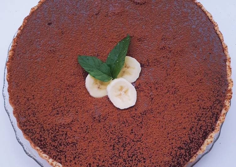 Tarte au caramel et chocolat