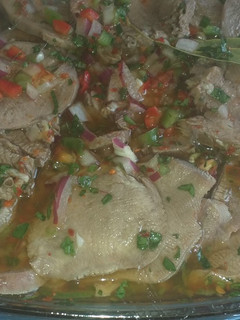 Una foto de Lengua a la vinagreta