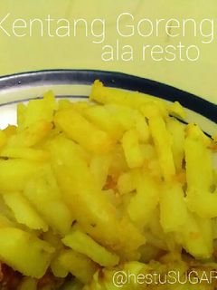 Foto resep Kentang Goreng ala Resto (French Fries)