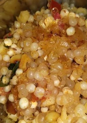 A picture of Sabudana khichdi.