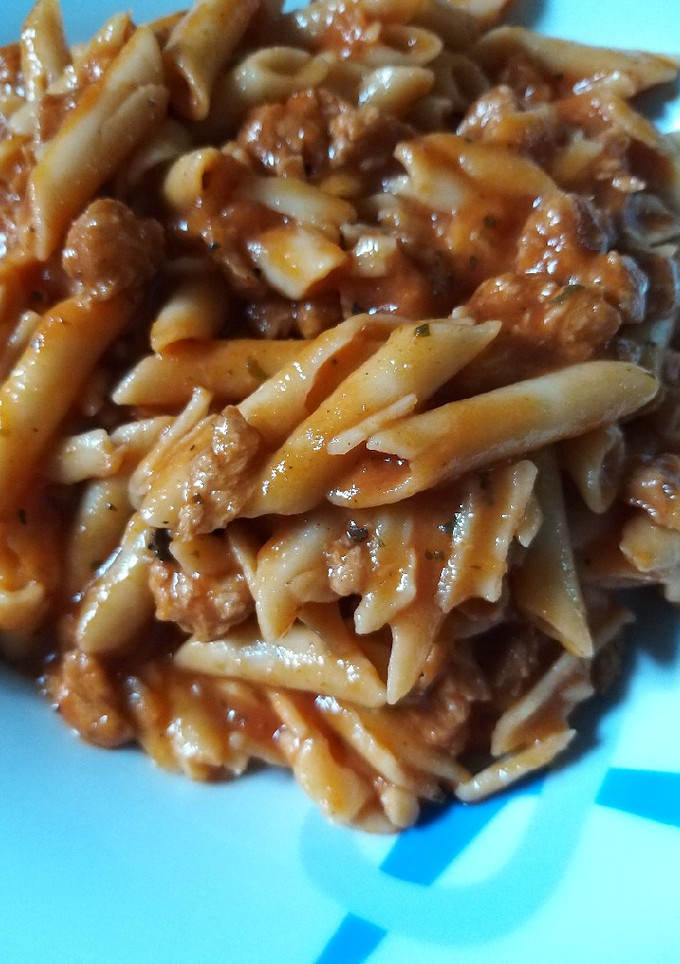 Una foto de Pasta con soya de volón pon pon