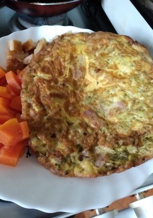 Una foto de Tortilla de brócoli
