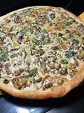 Quiche de marzuelos, ciervo, ajo puerro Silvestre y acelgas