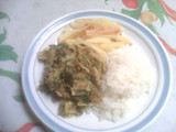 Macarrones con espinacas y zuquini