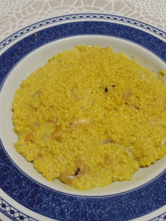 Una foto de 🇮🇳"Kashmiri Pulao hindú" de mijo solidario de comercio justo, bajo engrasa y vegano