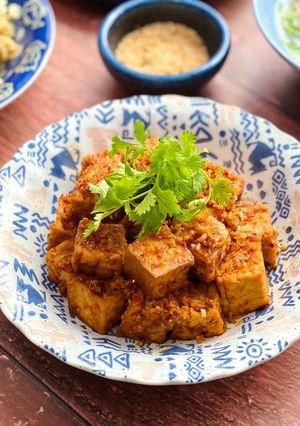 Hình của món Đậu Hũ Kho Sả Ớt.
