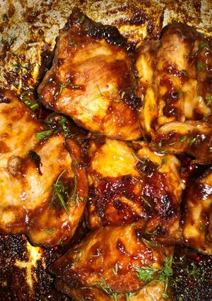 Una foto de Costillitas Caramelizadas con un Toque de Cilantro