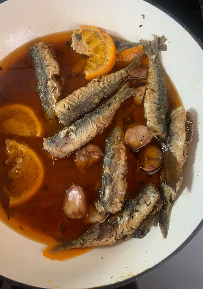 Una foto de Sardinas en escabeche receta de mi madre