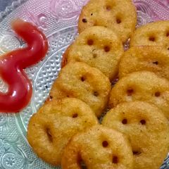 A picture of Potato smileys.