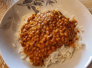 Una foto de Lentejas al Curry
