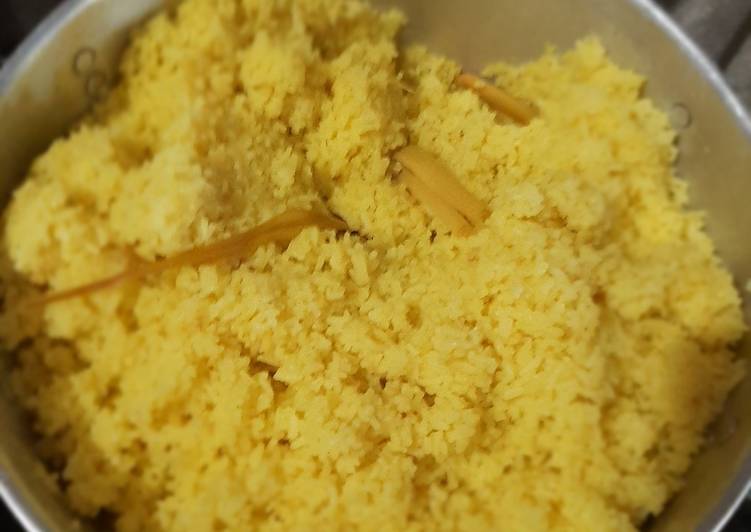 Resep masakan Nasi kuning simple | Langkah Membuat Nasi kuning simple Yang Mudah Dan Praktis