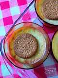 Natillas de huevos con harina de galletas de mantequilla