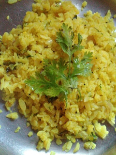 A picture of Kanda Poha.