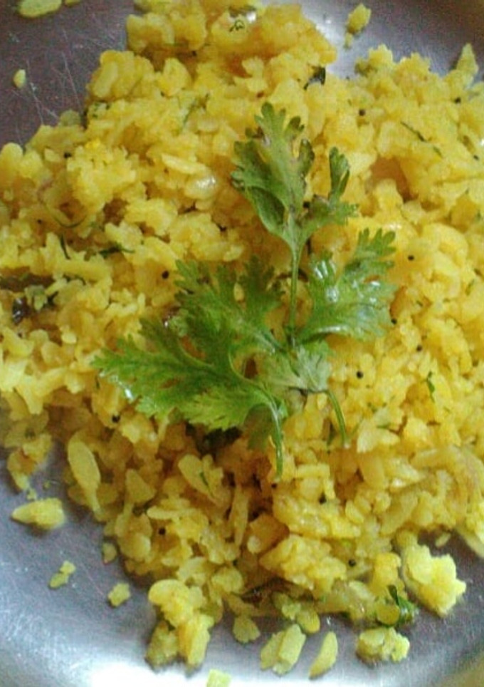 A picture of Kanda Poha.