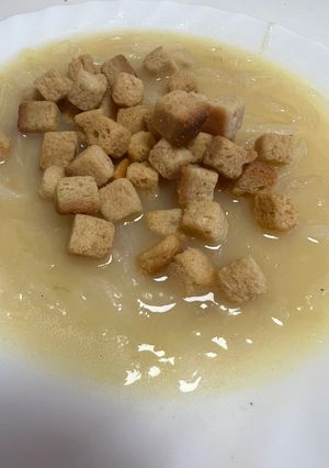 Una foto de Sopa de cebolla